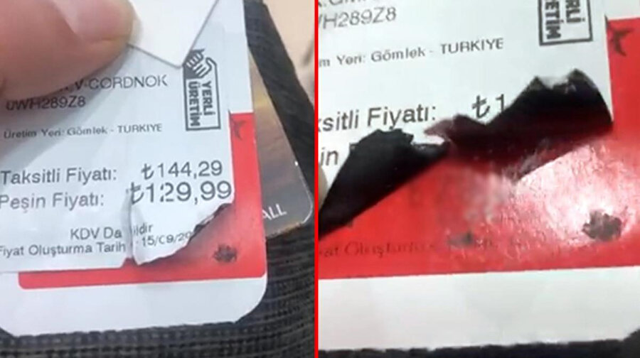 İki giyim devinin mağazasında çekilen görüntüler
