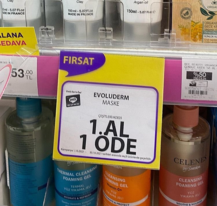 Hayır ben 1 alıp 1 ödemek istiyorum