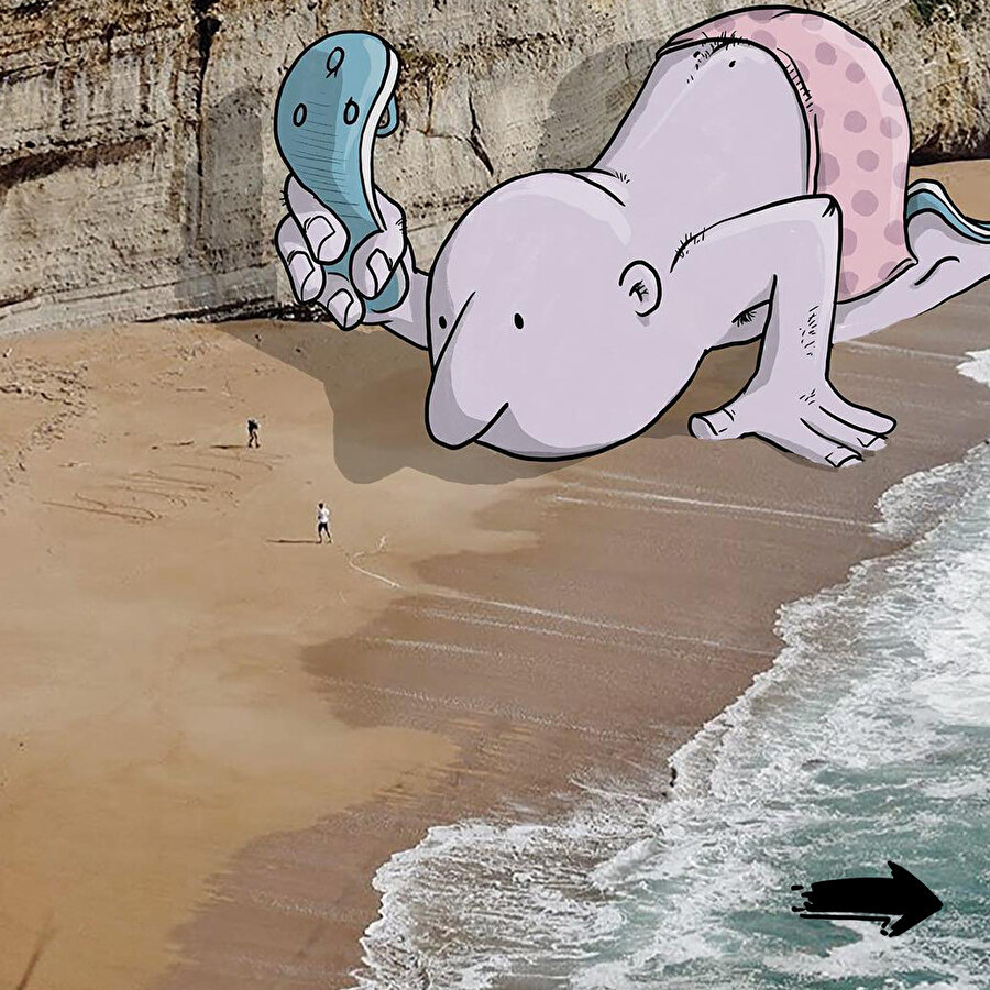 Brezilyalı karikatürist Lucas Levitan'ın günlük hayattan aldığı fotoğraflarla yaptığı karikatürlere bayıldık