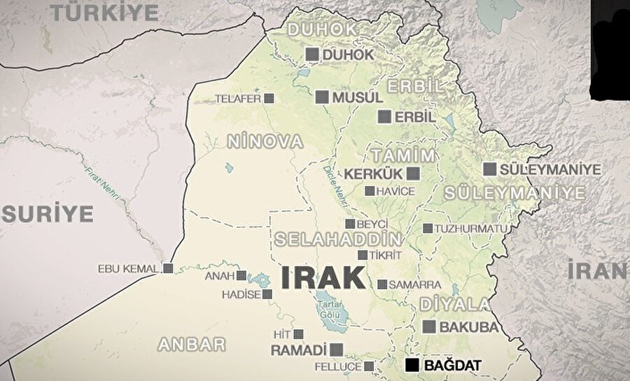 Irak haritası