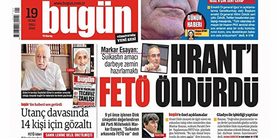 Hrant'ı FETÖ öldürdü.