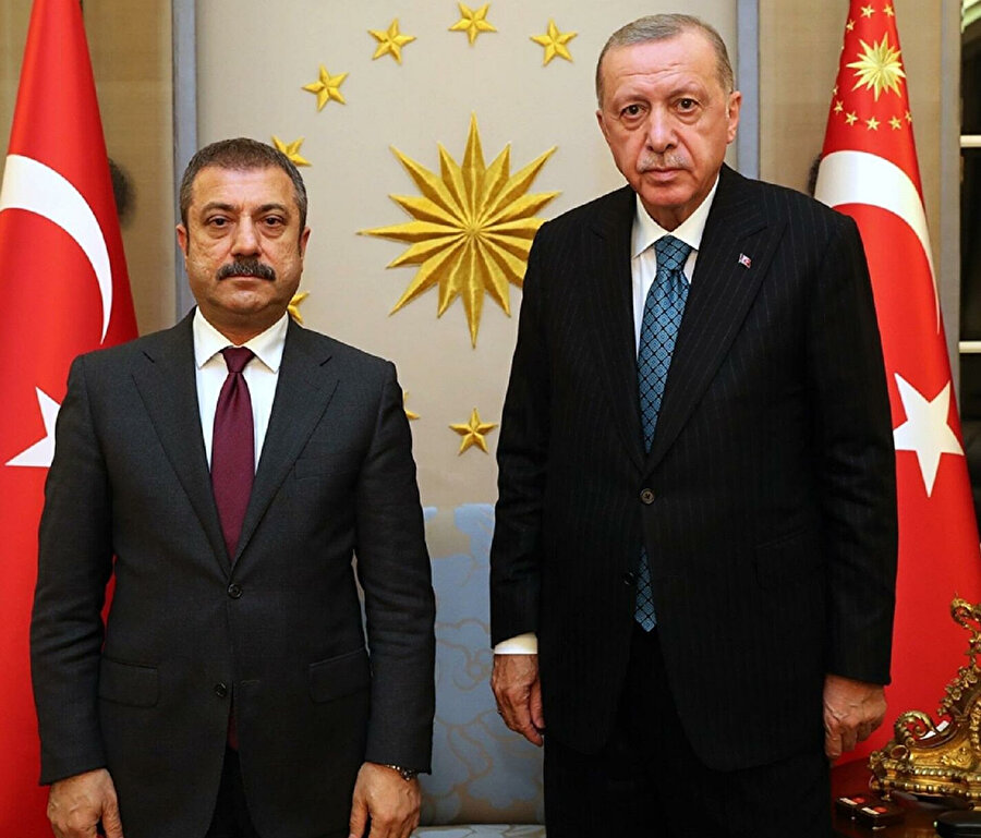Cumhurbaşkanı Recep Tayyip Erdoğan, Merkez Bankası Başkanı Şahap Kavcıoğlu