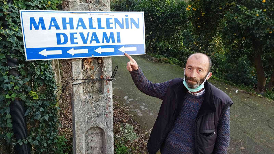 Rize’de şaşırtan tabela: Bu 'Mahallenin devamı' var