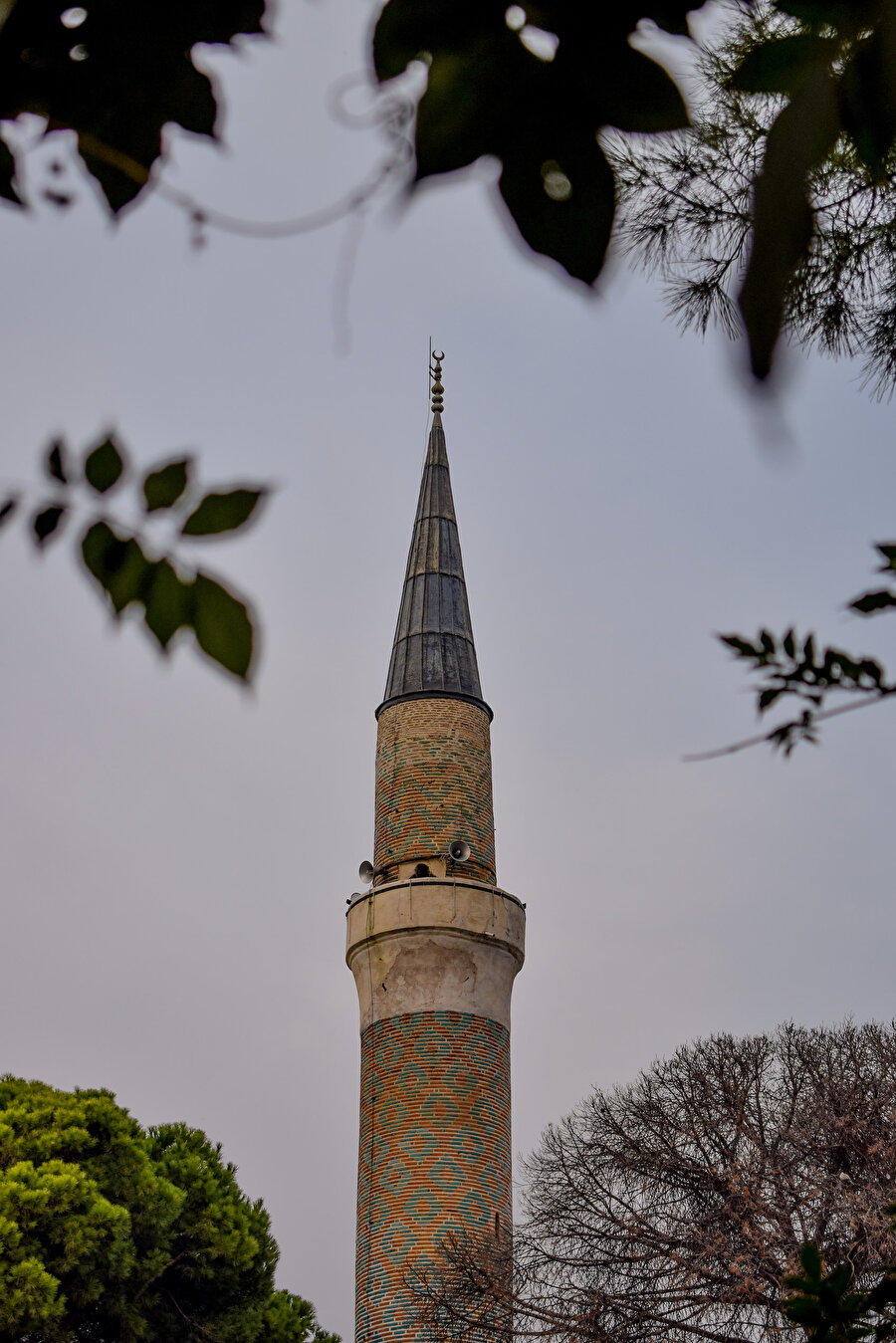 Aydınoğlu Mehmet Bey Camii minaresi ( Fotoğraf: Merve Nur Türker)