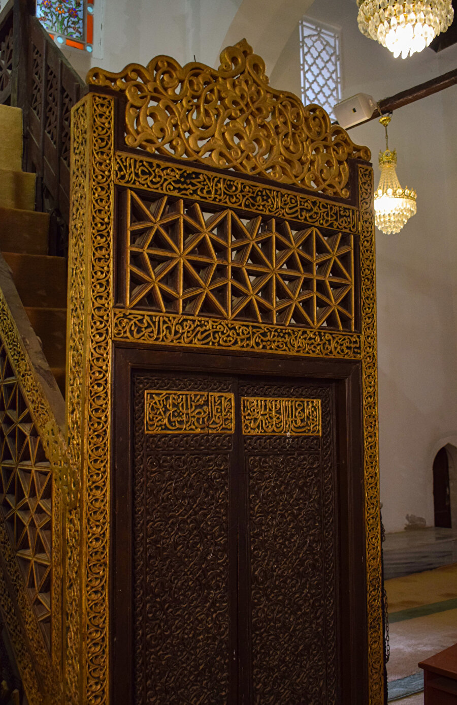 Aydınoğlu Mehmed Bey Camii minber kapısı ( Fotoğraf: Merve Nur Türker)