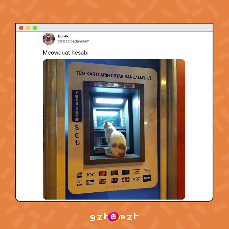 Mama parasını çeken ATM'yi meşgul etmesin!