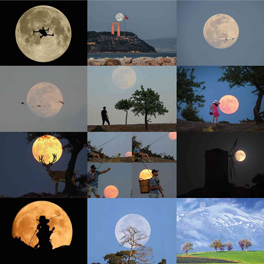 Fotoğraf sanatçısı İsa Turan 1 yıl boyunca ayın evrelerini görüntüledi.