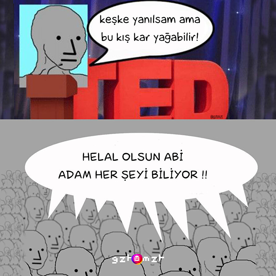 Adam konuşuyor abi
