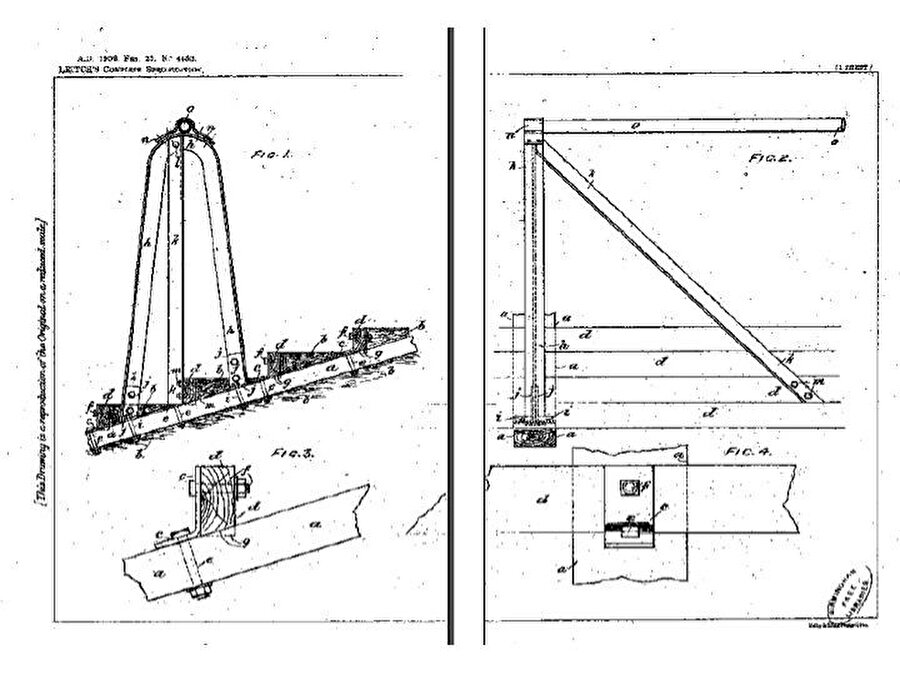 Leitch’in patentini aldığı bariyer çizimleri.