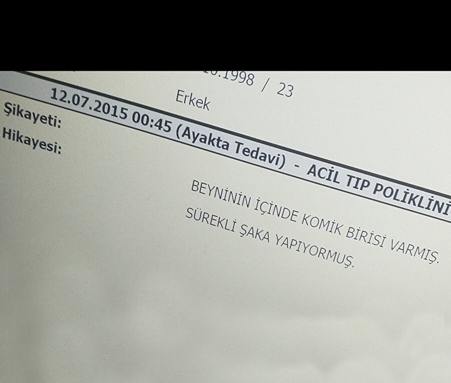 ​Kafasının içine MZT girmiş