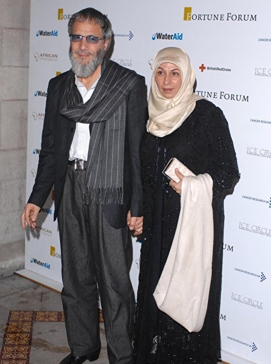 Cat Stevens ve eşi Fauzia Mubarak Ali.
