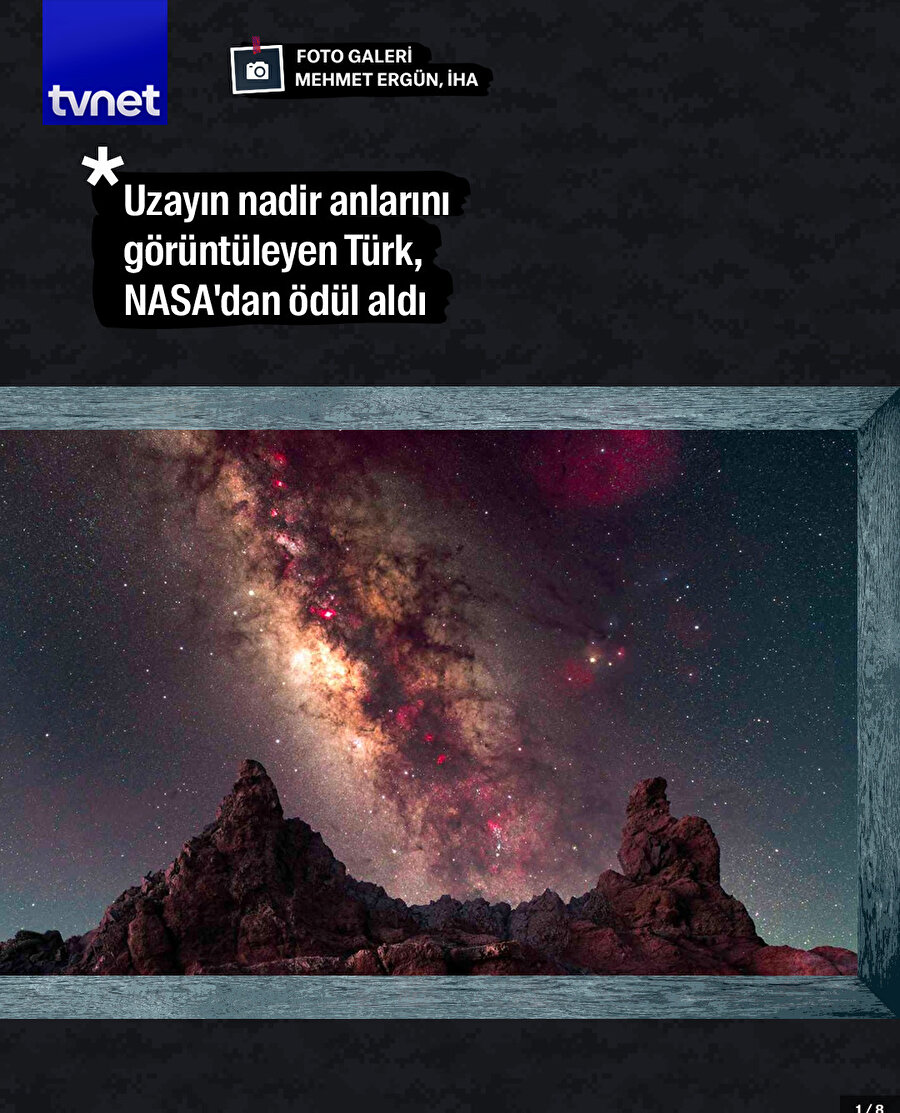 Uzayın nadir anlarını görüntüleyen astrofotoğrafçı, NASA'dan ödül aldı