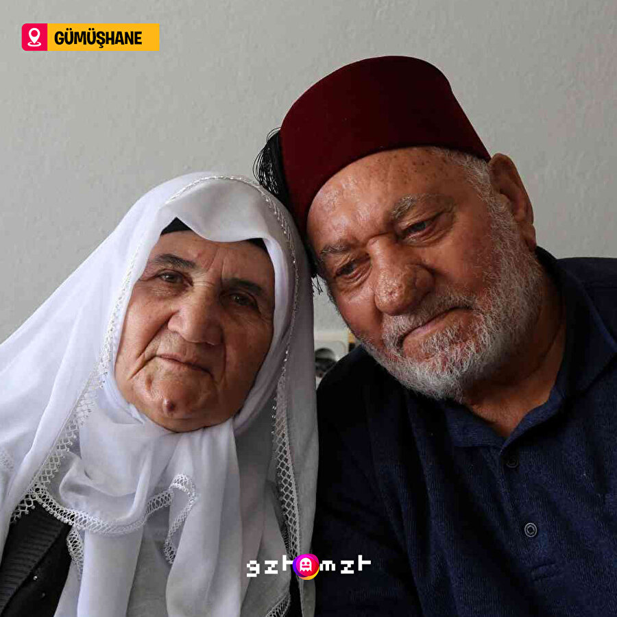 Gümüşhane'de yaşayan İsa amca, 57 yıllık eşine günde 100 defa ‘seni seviyorum’ diyor