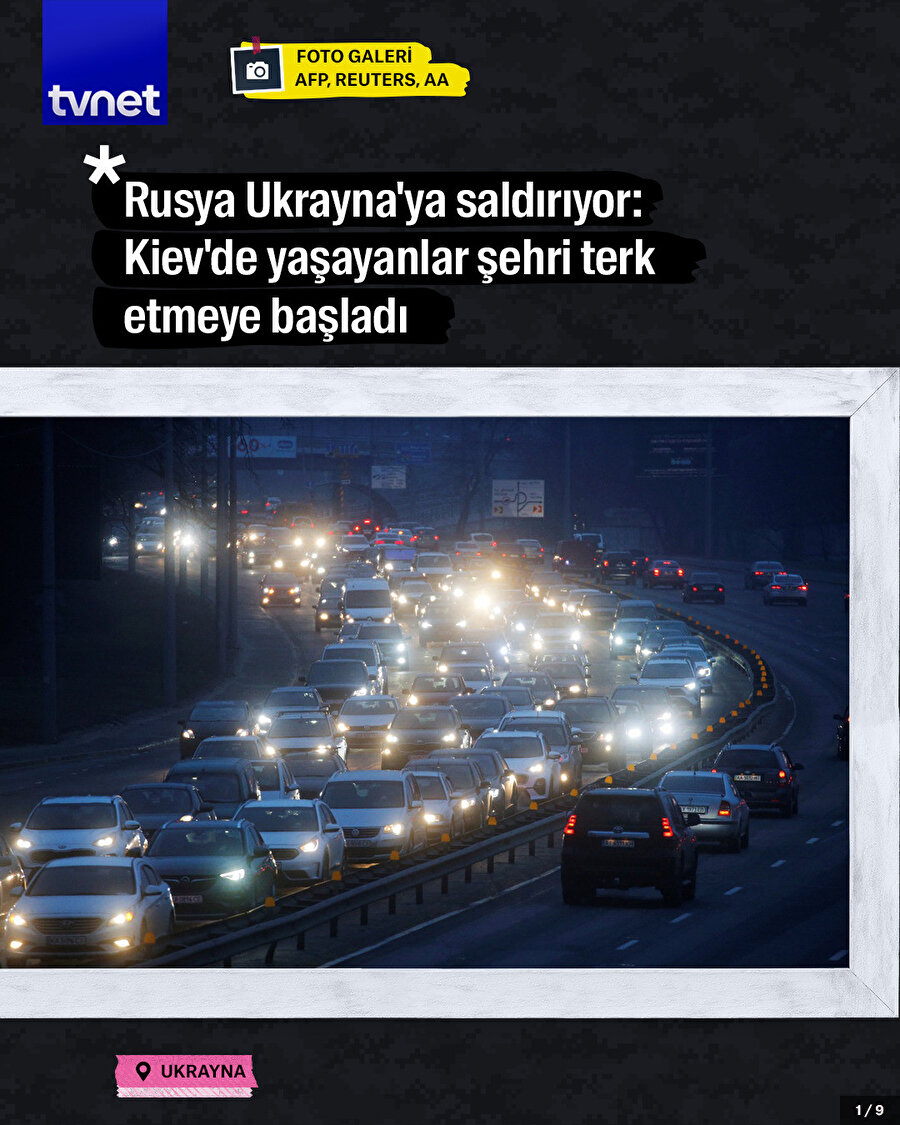 Rusya Ukrayna'ya saldırıyor: Kiev'de yaşayanlar şehri terk etmeye başladı