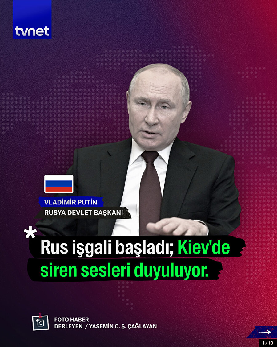 Rusya, Ukrayna'ya saldırı başlattı