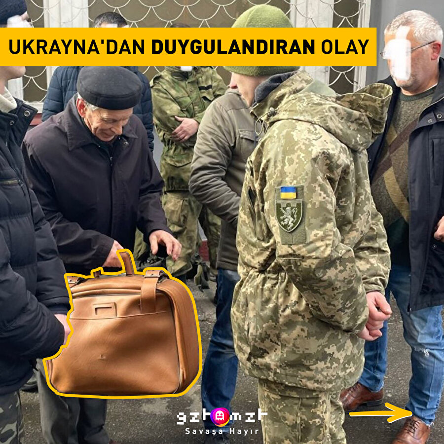 80 yaşındaki Ukraynalı adamın torunları için yaptığı fedakarlık herkese ders niteliğinde