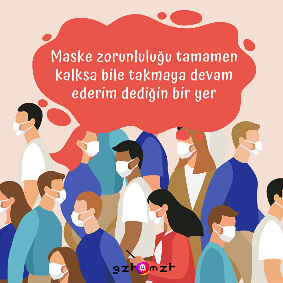 Kalan maskelerden mektup var: Bizden kurtulamazsınız 😷