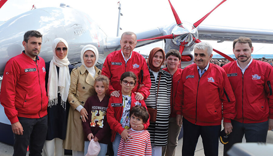Recep Tayyip Erdoğan ve ailesi.