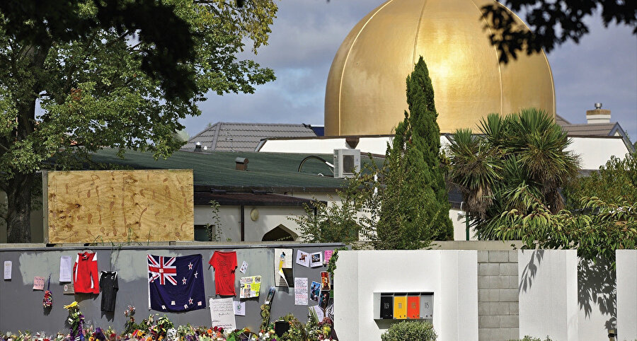 Yeni Zelanda'da saldırının gerçekleştiği cami.