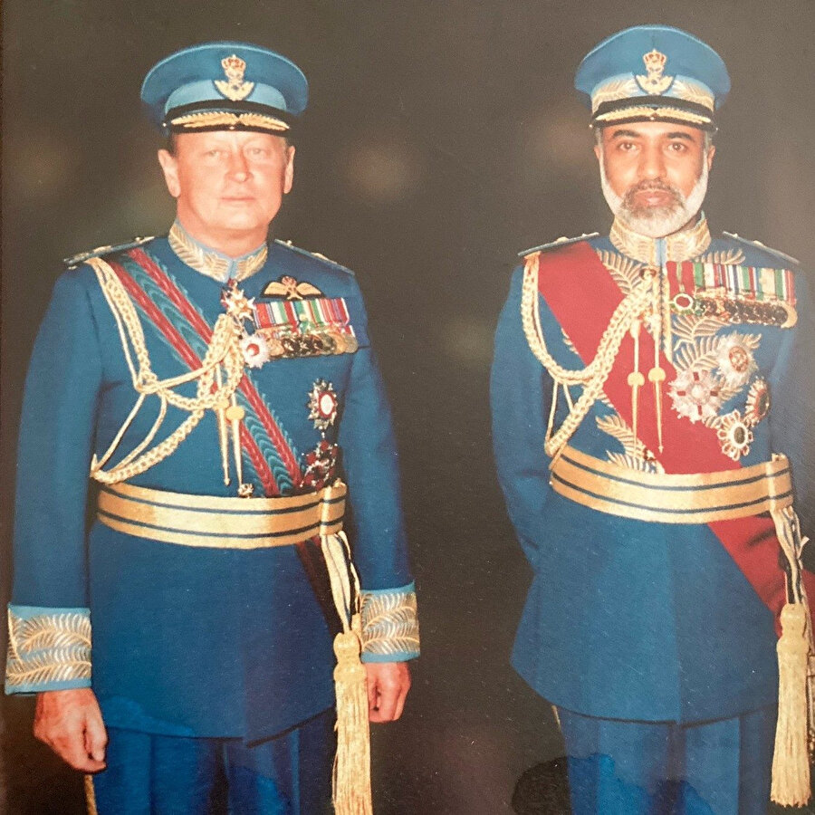 Erik Bennett ve Umman Sultanı Kabus bin Said.