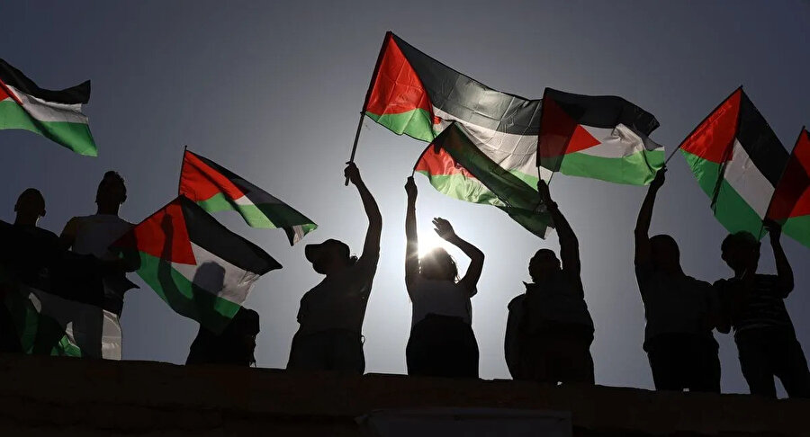 Filistin bayrağı.