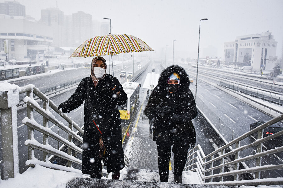 İstanbul'da kar yağışı
