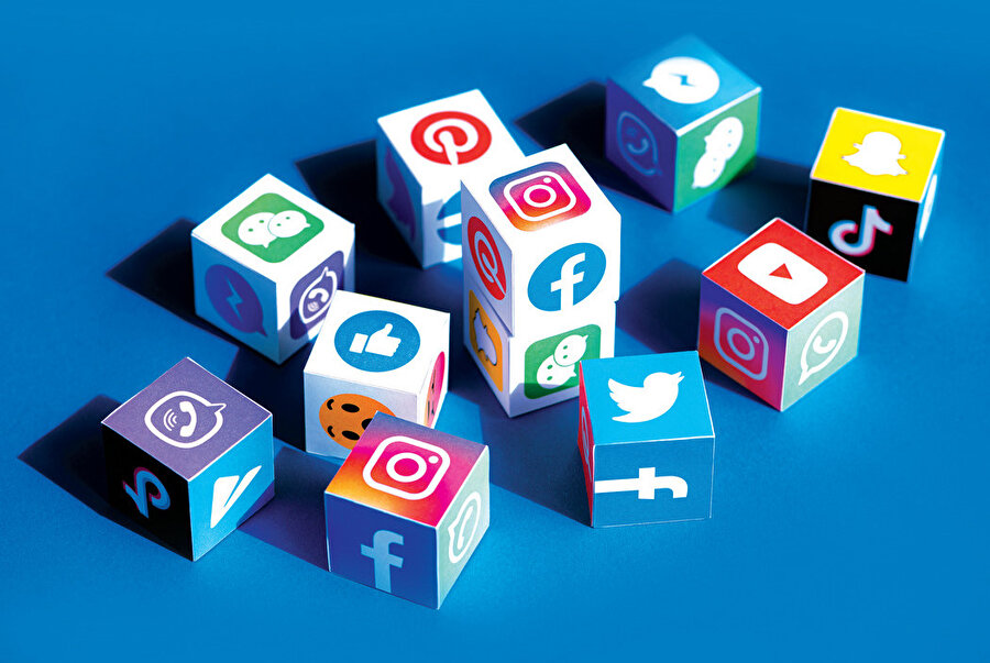 Sosyal medya logoları.