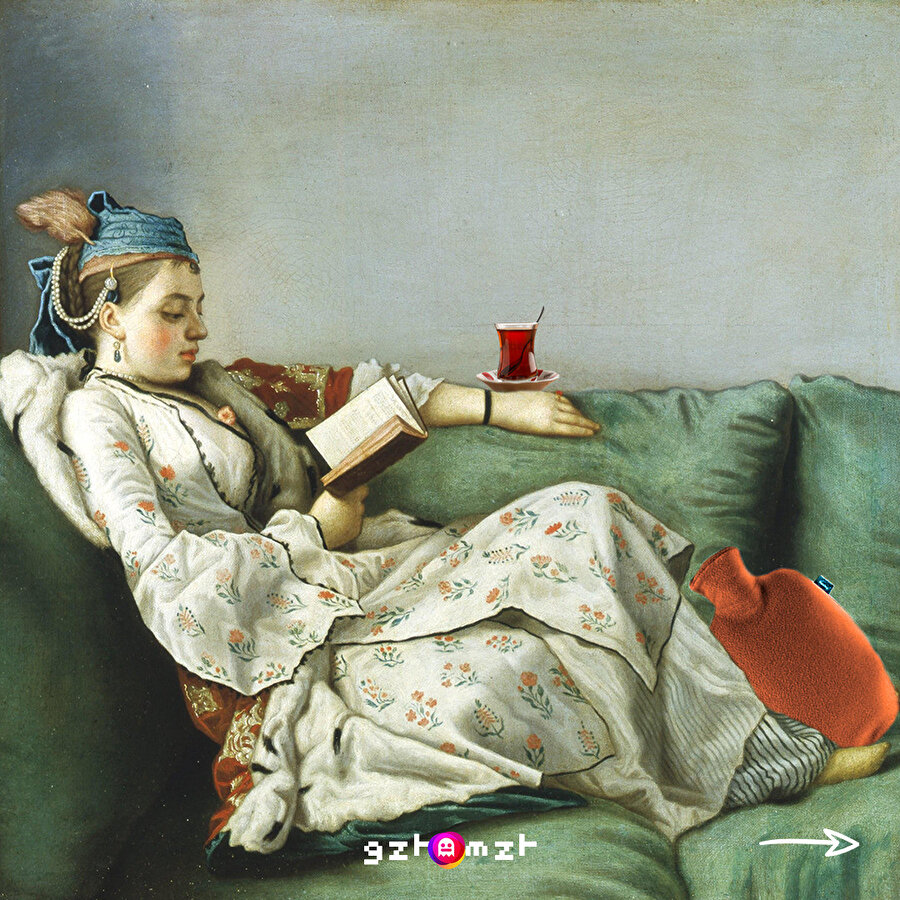 Tablolara küçük dokunuşlar yaparak günümüze uyarladık