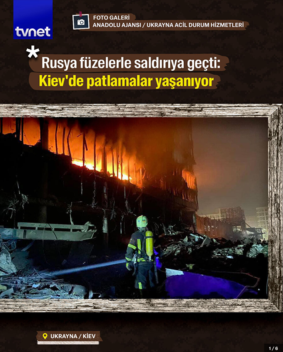 Kiev'de alışveriş merkezi vuruldu