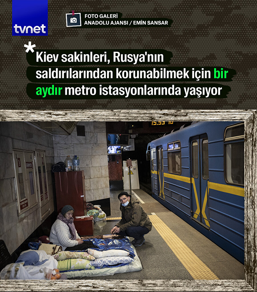 Kievlilerin yeni evleri metro istasyonları