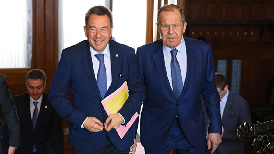 Rusya Dışişleri Bakanı Sergey Lavrov, ICRC Başkanı Peter Maurer