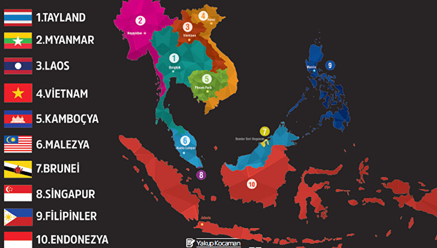 Türkiye ile ASEAN arasındaki ticaret hacmi 2004-2014 arasında dört kat arttı.