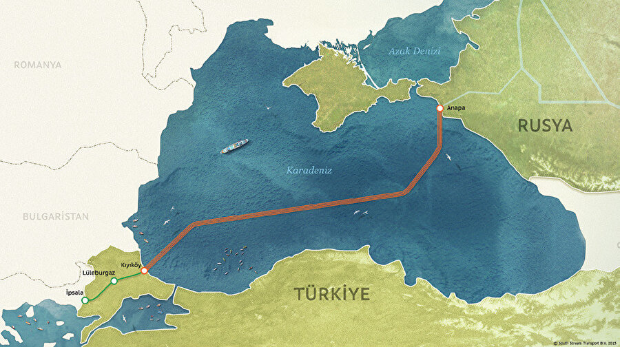 Türk Akım doğalgaz boru hattı.