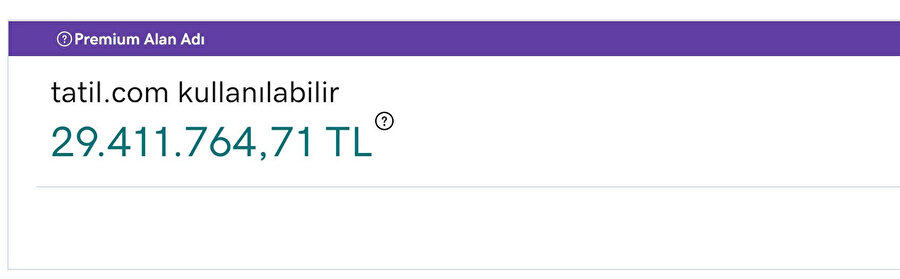 tatil.com alan adı rekor ücrete satışa çıktı