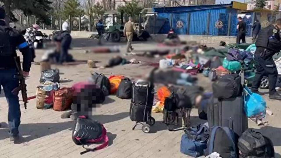 Patlama bölgesinden görüntüler