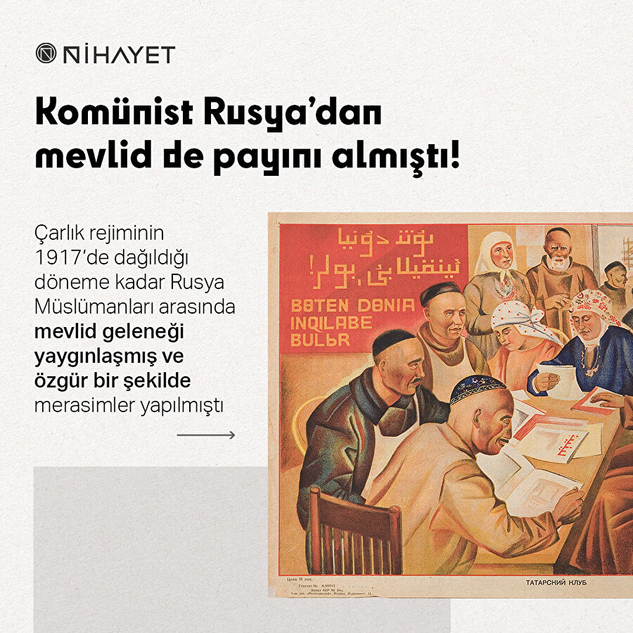 Komünist Rusya'dan mevlid de payını almıştı