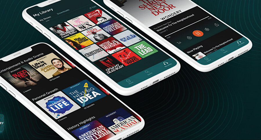 'Wondery, sürükleyici podcast koleksiyonuyla dinleyicileri şimdiden memnun ediyor ve şirket bu eğlence ortamını gerçekten yeni ve heyecan verici bir deneyime dönüştürüyor'