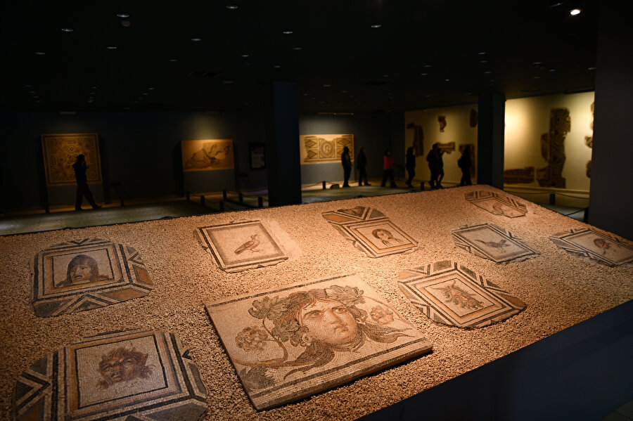  Zeugma Mozaik Müzesi'nde "Çingene Kızı" mozaiği, "Mars heykeli", Roma dönemine ait çeşmeler ve Fırat Nehri kenarındaki villalarda bulunan mozaikler gibi yüzlerce eser sergileniyor.