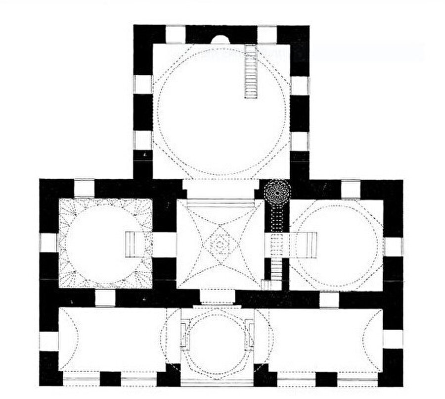 Milas Firuz Bey Camii Planı (Plan: Aydın Vakıflar Genel Müdürlüğü)