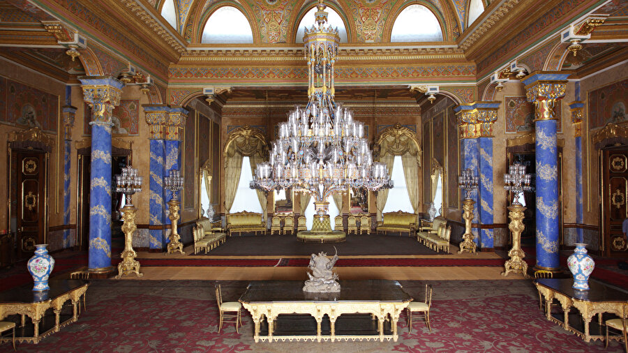 Beylerbeyi Sarayı Mavi Salon (Fotoğraf: Milli Saraylar’dan)
