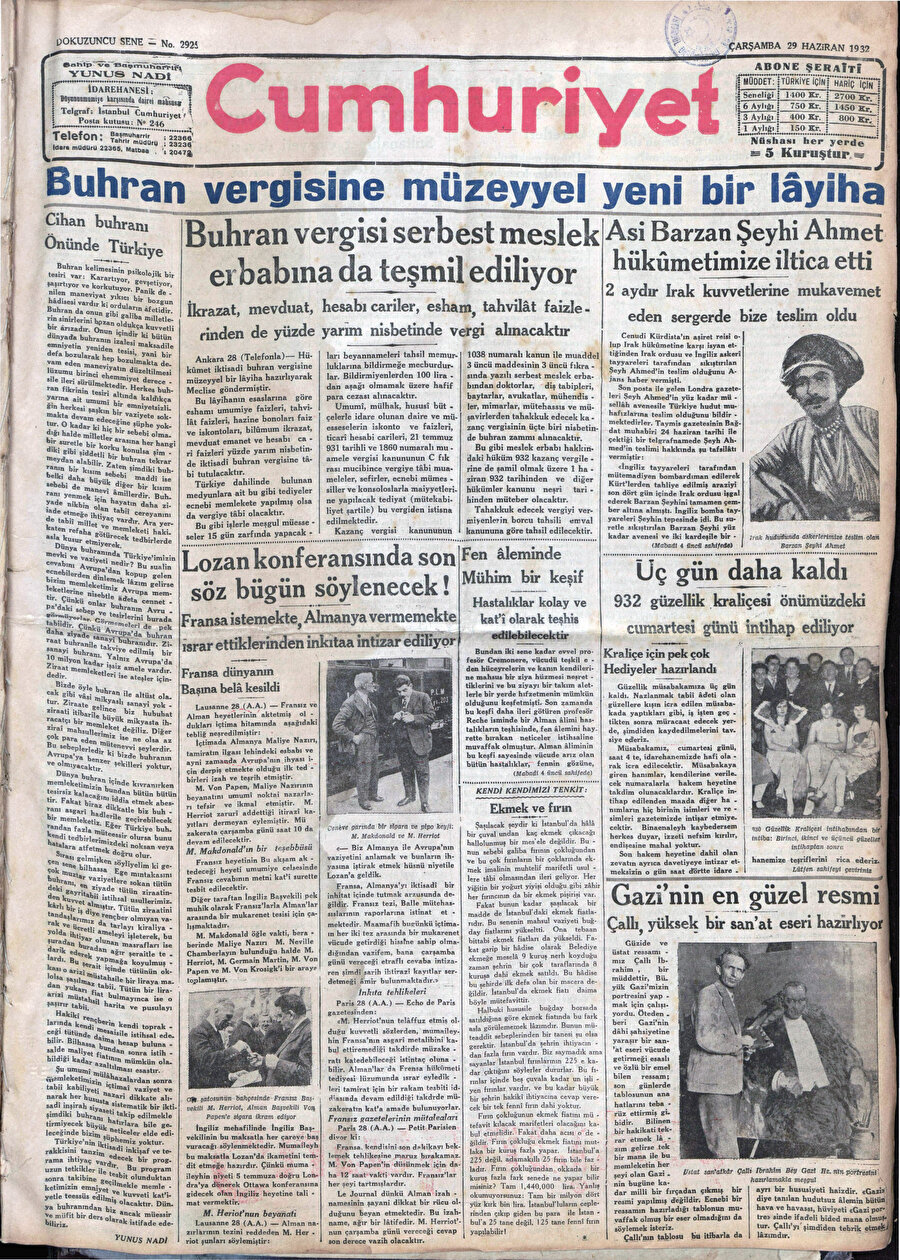 Hayat pahalılığının artmaması, enflasyonun azmaması için takip edilecek yolların başında sıkı para siyaseti gelmektedir. Türkiye hiç olmazsa bir yıl ücretleri dondurabilir miydi? Bırakın kriz vergisi koymayı, denge vergisi ihdas etmeyi, Devlet başkanının o yıllardaki gibi, ücretlerde indirim yapılmayacağını açıklaması beklenebilir miydi?