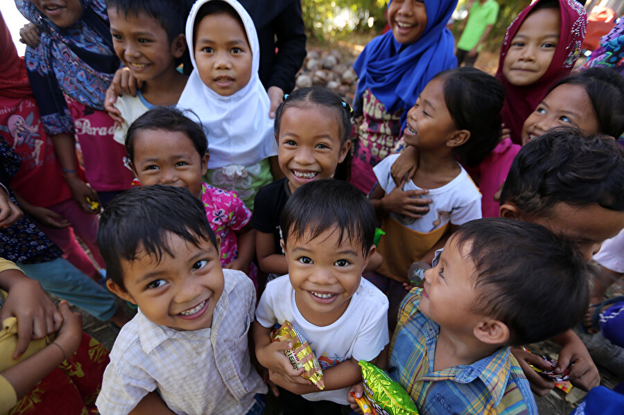 Kapimpilan Kampı'nda kalan çocuklar