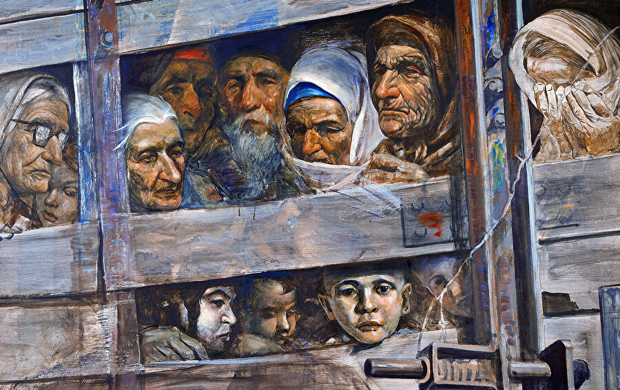 Kırım Tatar ressam Rustem Eminov, sürgün hatıralarının acı çehresini en etkileyici biçimde yansıtan sanatkârlardan biri.