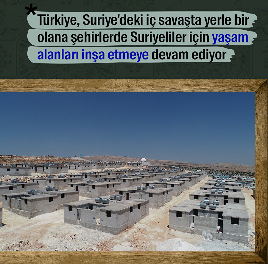 Briket evler savaştan kaçan Suriyeli ailelere yuva oluyor