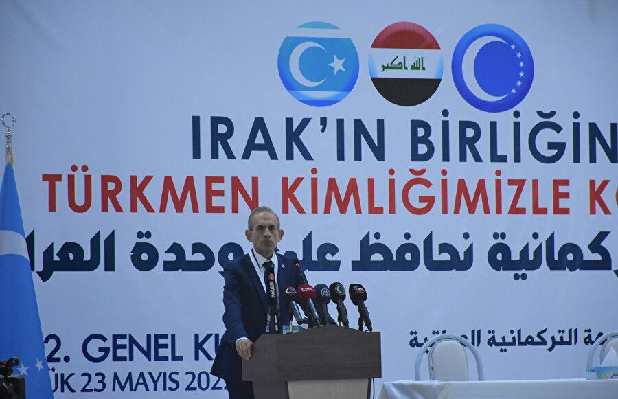 En geniş tabana sahip Türkmen partisi Başkanı Hasan Turan seçim sonrasında konuşurken.