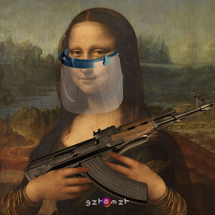 Pastalı saldırıdan sonra Mona Lisa