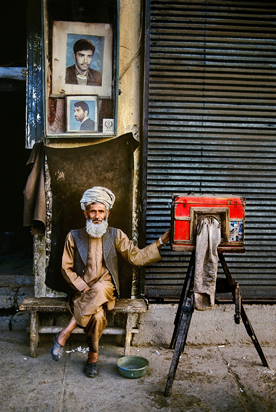 Fotoğrafçı Portresi, Kabil, Afganistan, 1992