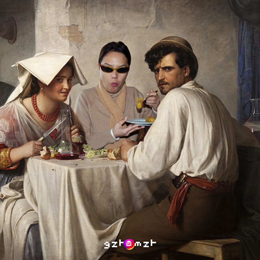 Yemek yerken soru soruldu