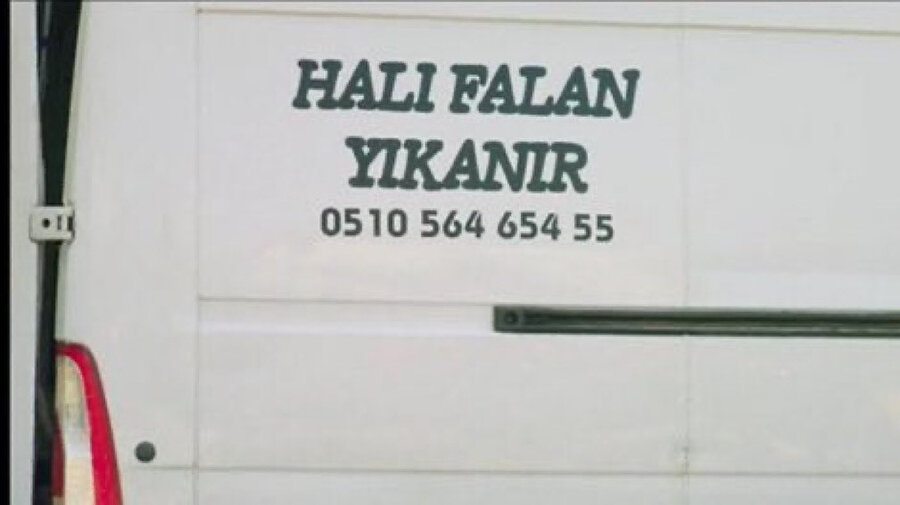 Sabun falan kullanıyoruz