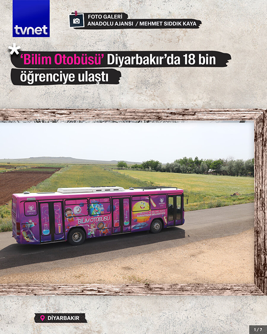‘Bilim Otobüsü’ Diyarbakır’da 18 bin öğrenciye ulaştı